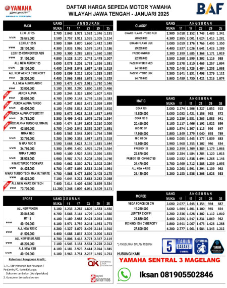 Kredit Yamaha Motor Sragen 2025